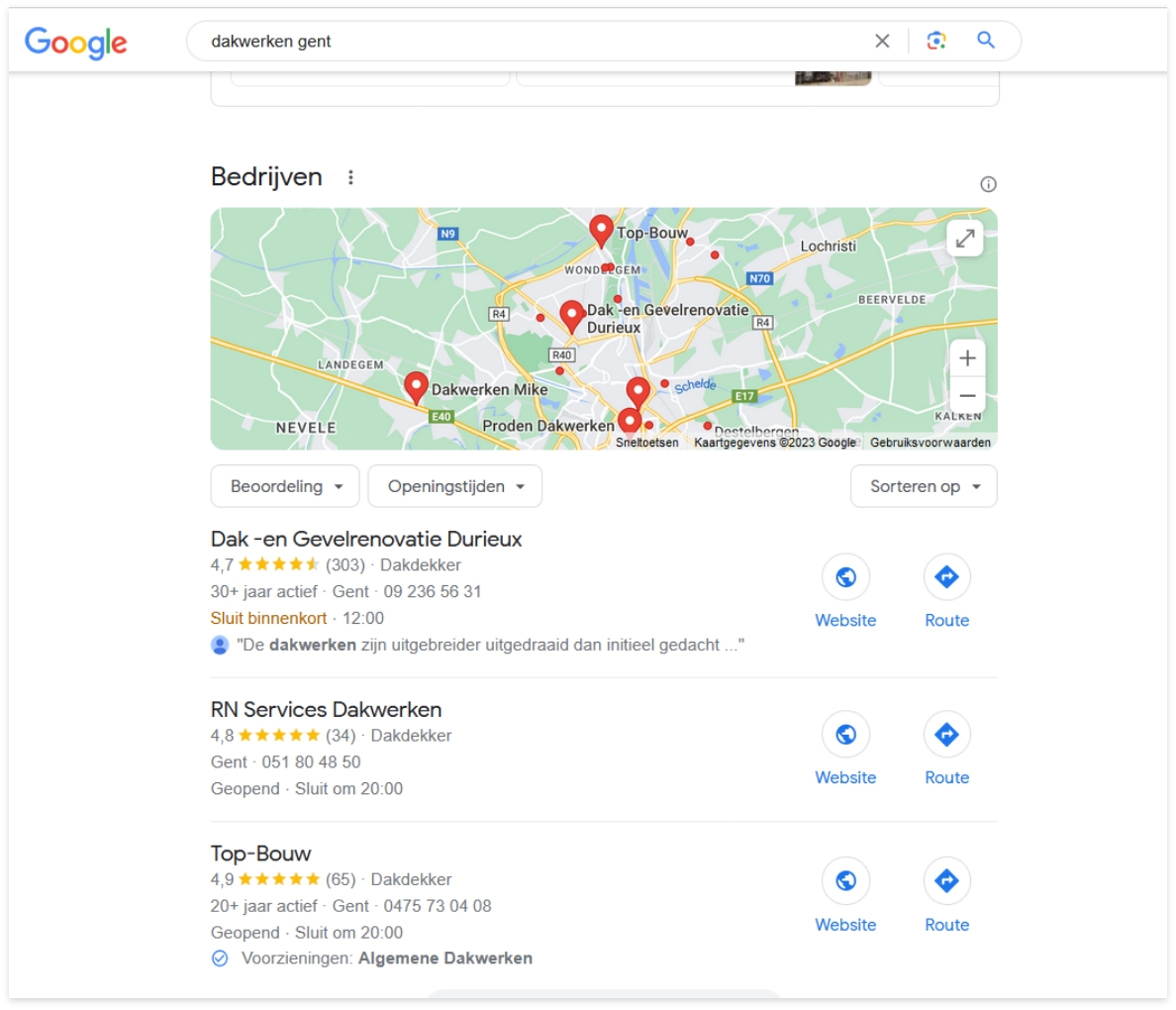 top 3 google maps ranking